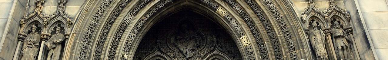 Ornements de cathédrale (Édimbourg, Écosse)