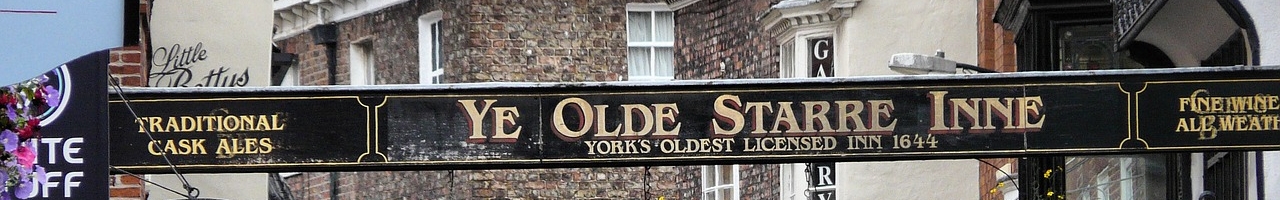 Le 'Ye Olde Starre Inne', l'un des plus anciens restaurants du monde (York, Yorkshire-et-Humber, Angleterre)