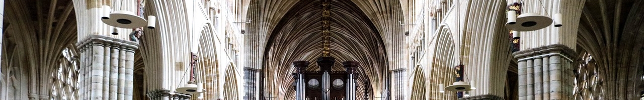Intérieur de la cathédrale d'Exeter (Devon, Angleterre)