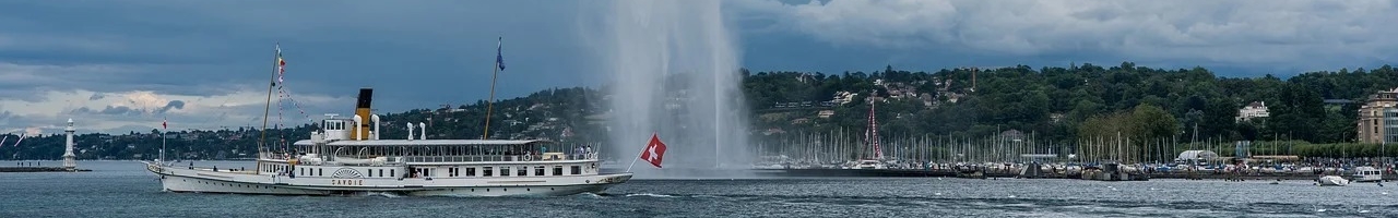 Jet d'eau de Genève (rade de Genève, Suisse)