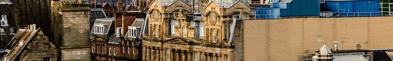 Les toits de Glasgow (Écosse)