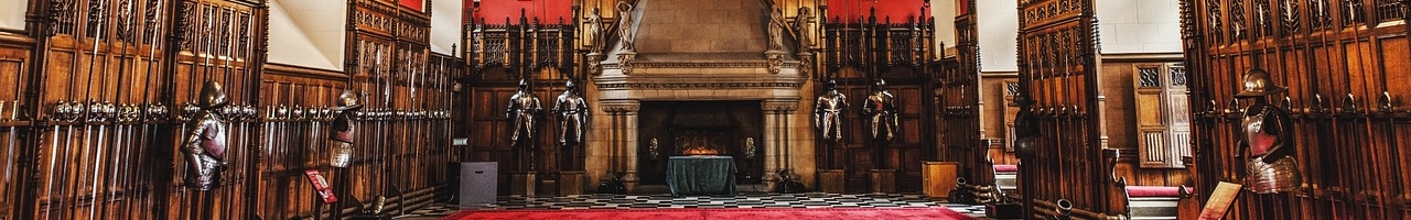 Dans une salle du château d'Édimbourg (Écosse)