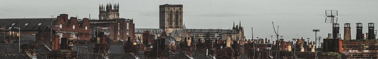 Vue sur la cathédrale et les toits d'York (Yorkshire-et-Humber, Angleterre)