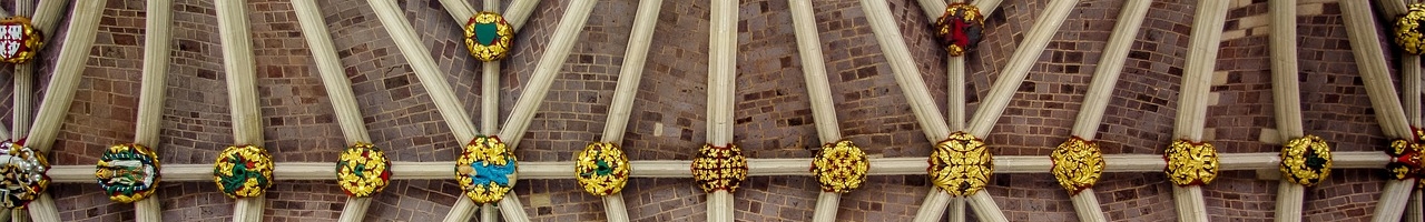 Voûte de la cathédrale d'Exeter (Devon, Angleterre)