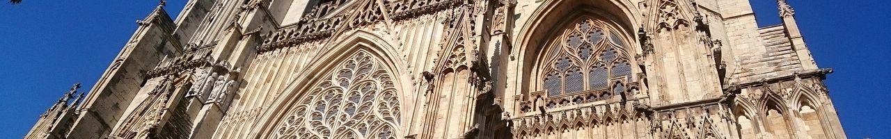 Façade de York Minster -la cathédrale de York- (York, Yorkshire-et-Humber, Angleterre)